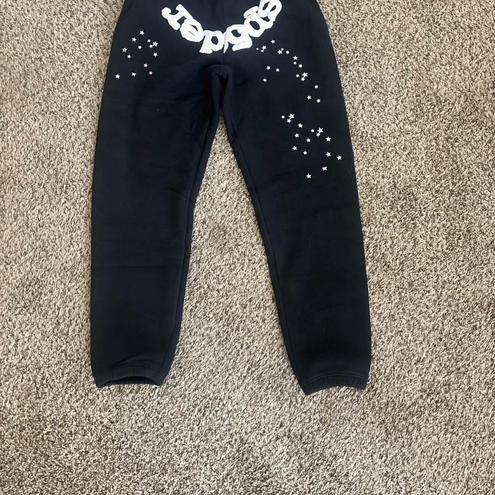 Black OG Web sp5der sweatpants. brand new size small. black. no tag